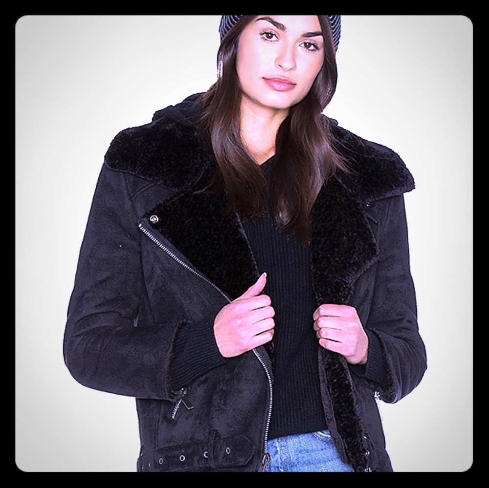 Fabulous! Dolce Vita faux fur aviator coat